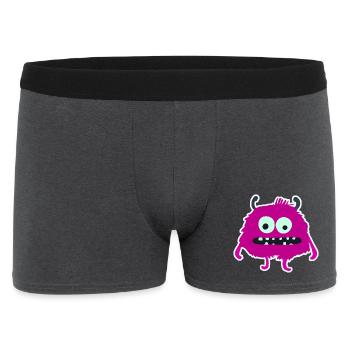 Monstre Pourpre Poilue | Créature mignonne et ridicule - Boxer Homme - charbon - Devant