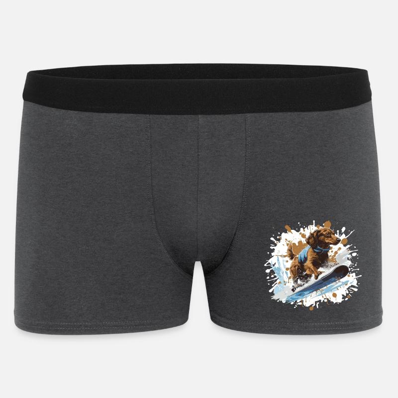 Teckel Teckel Teckel Snowboard - Boxer Homme - charbon