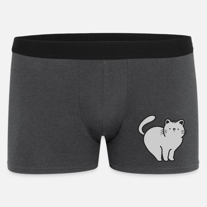 Katze Katzen - Männer Boxer Shorts - Anthrazit