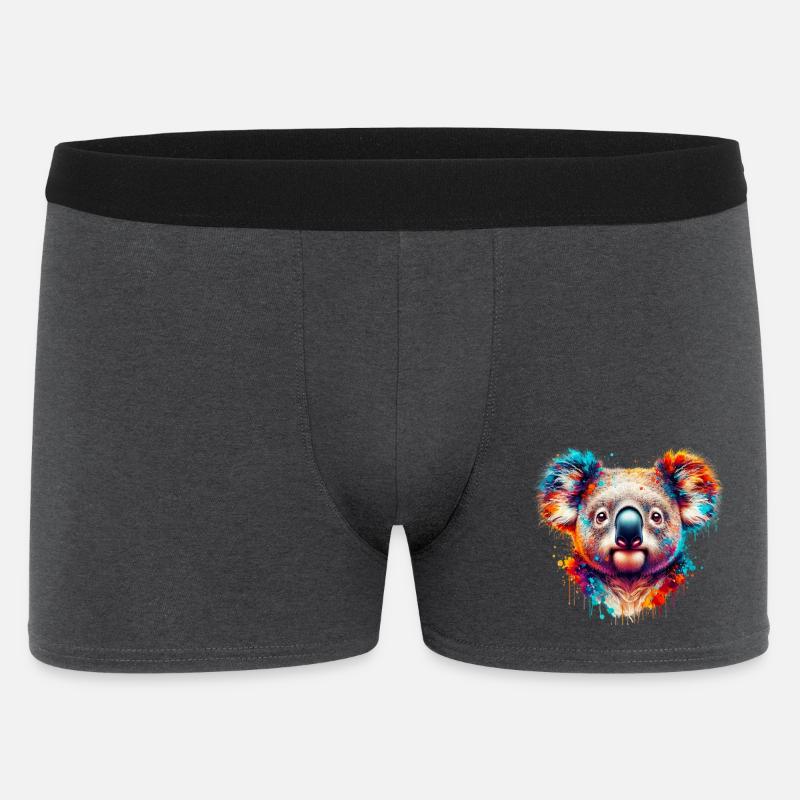 Koala - Männer Boxer Shorts - Anthrazit