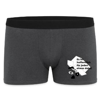 für jeden etwas dabei - Männer Boxer Shorts - Anthrazit - Vorne