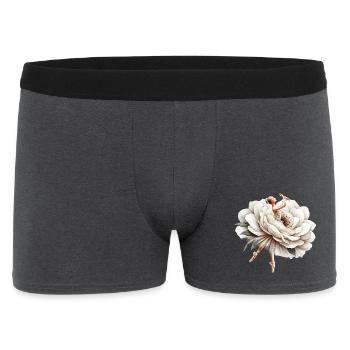 Balletttänzerin mit Tutu - Männer Boxer Shorts - Anthrazit - Vorne