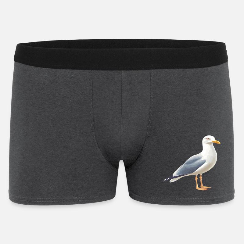 Küstenwolken Möwe - Männer Boxer Shorts - Anthrazit