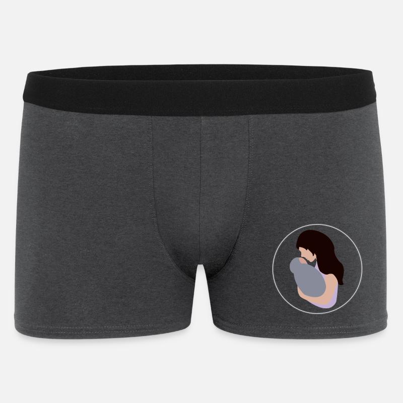 Mutter und Kind - Männer Boxer Shorts - Anthrazit