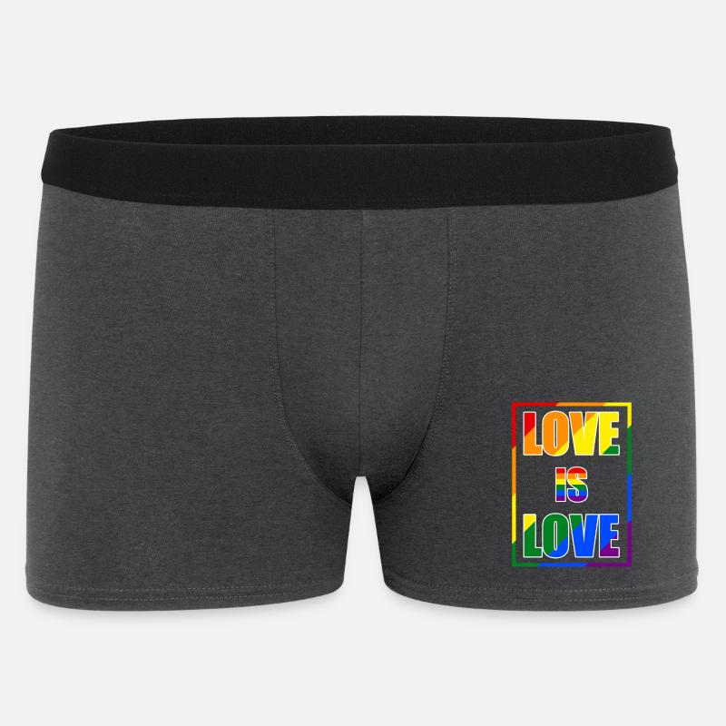 Liebe ist Liebe Pride Statement - Männer Boxer Shorts - Anthrazit
