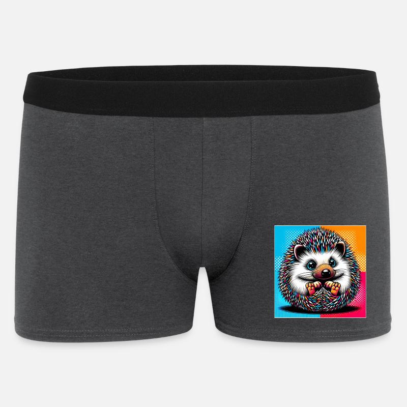 Igel - Männer Boxer Shorts - Anthrazit