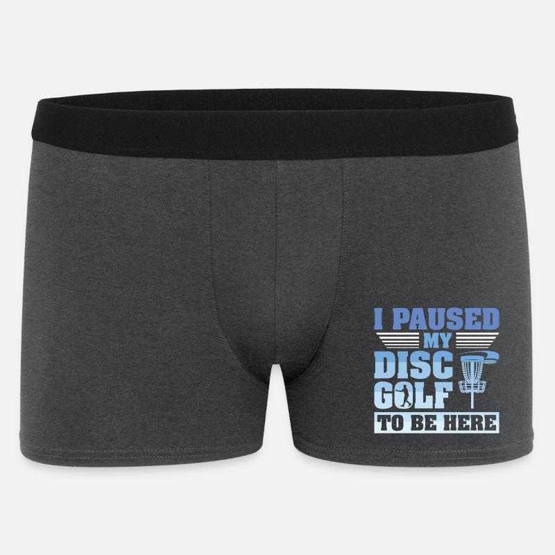 Cadeaux de disc golf Disc Golf - Boxer Homme - charbon