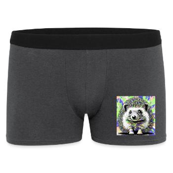 Igel - Männer Boxer Shorts - Anthrazit - Vorne