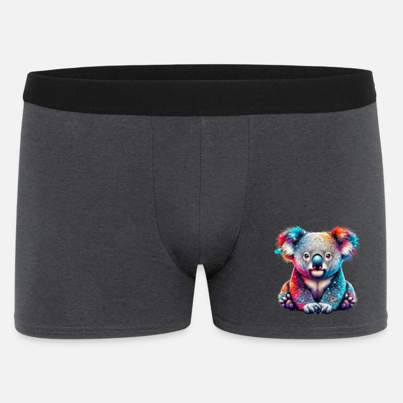Koala - Männer Boxer Shorts - Anthrazit