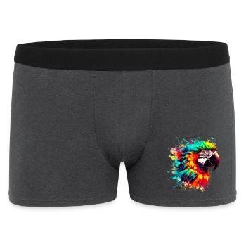 Parrot - Men's Boxer Shorts - charcoal grey - Front