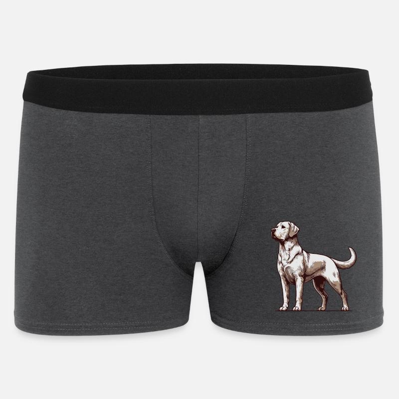 Labrador - Männer Boxer Shorts - Anthrazit