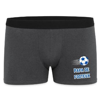 T-Shirt Football Papa Supporter - Boxer Homme - charbon - Devant