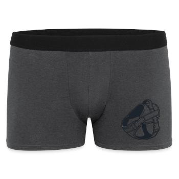 Hundegeschirr Brustgeschirr Icon - Männer Boxer Shorts - Anthrazit - Vorne