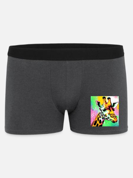 girafe - Boxer Homme - charbon