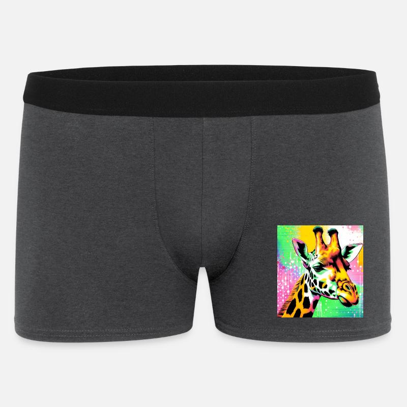 giraffe - Men's Boxer Shorts - charcoal grey