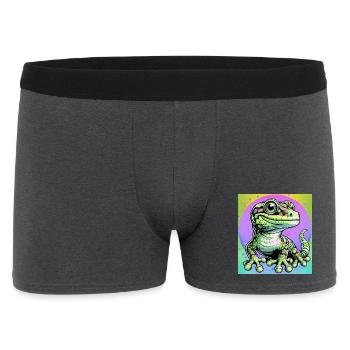 Gecko - Männer Boxer Shorts - Anthrazit - Vorne