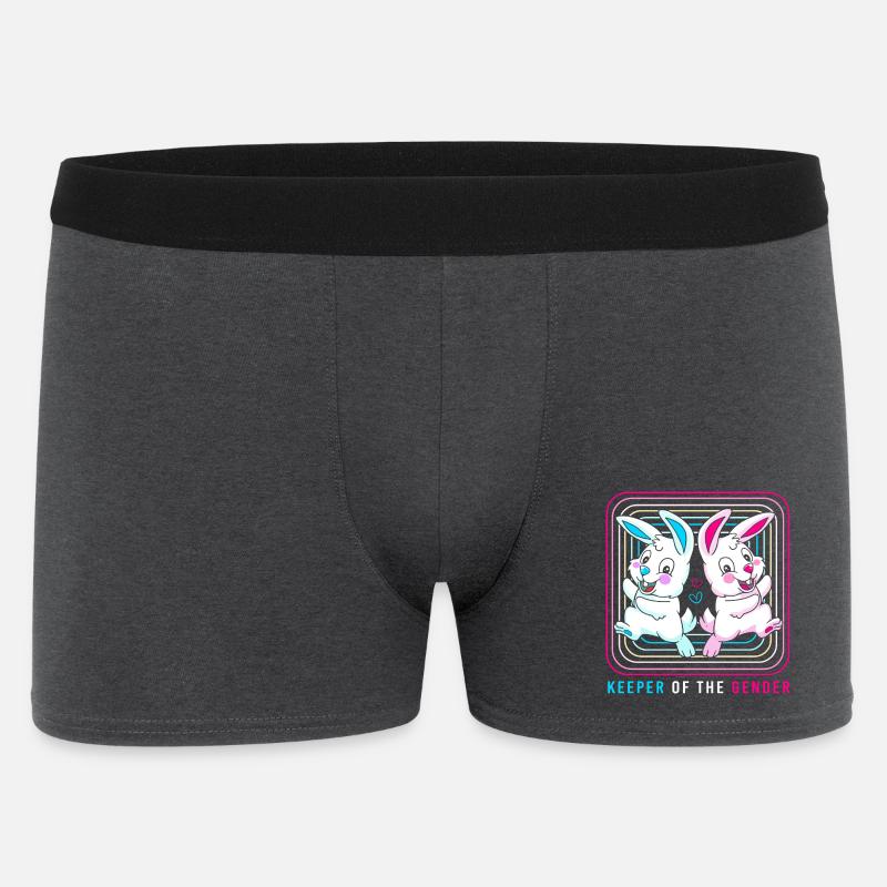 Gender Reveal Ostern Werdende Mutter - Männer Boxer Shorts - Anthrazit