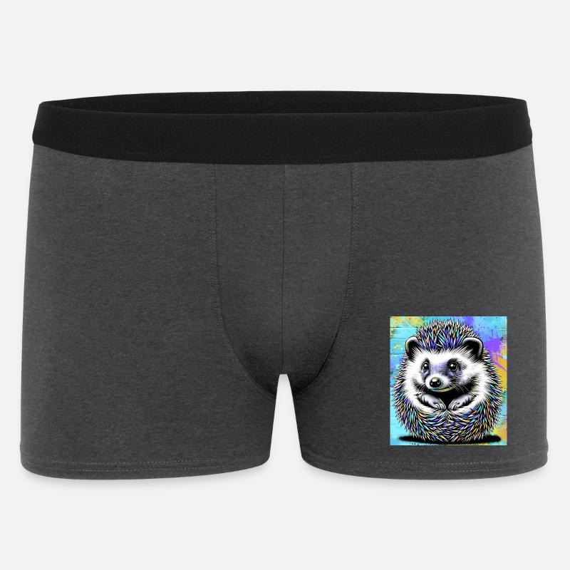 Igel - Männer Boxer Shorts - Anthrazit