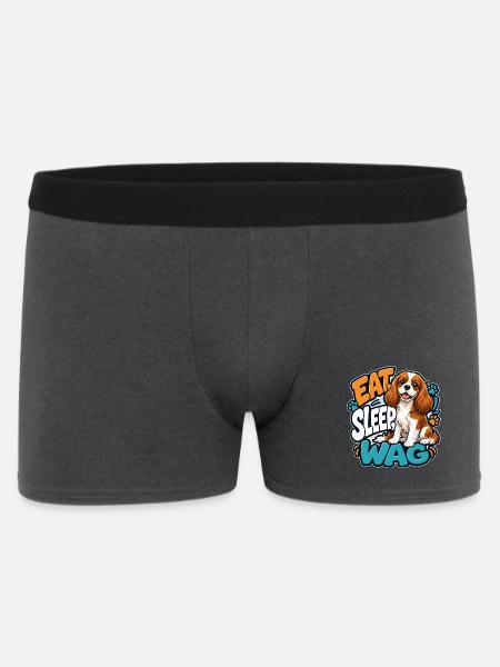 Kavallerier King Charles Spaniel - Männer Boxer Shorts - Anthrazit