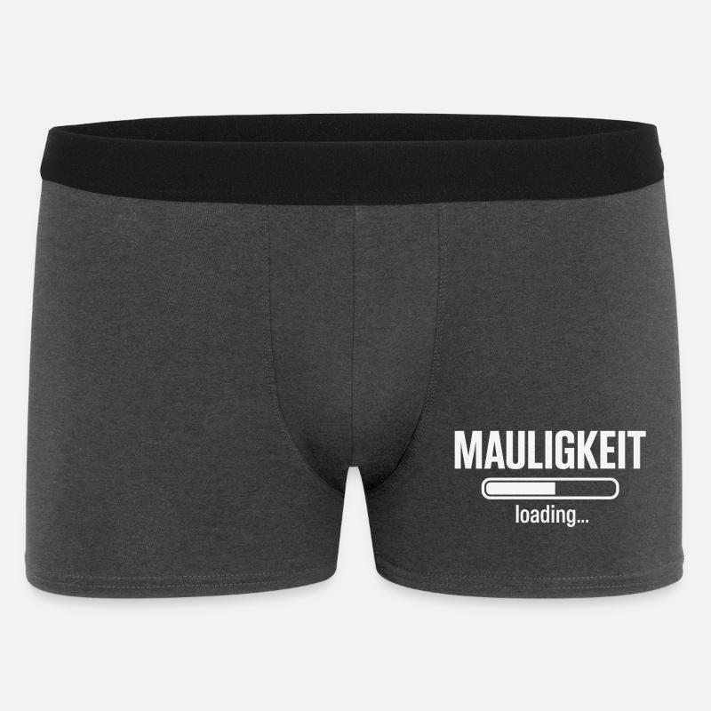 Mauligkeit – Loading… - Männer Boxer Shorts - Anthrazit