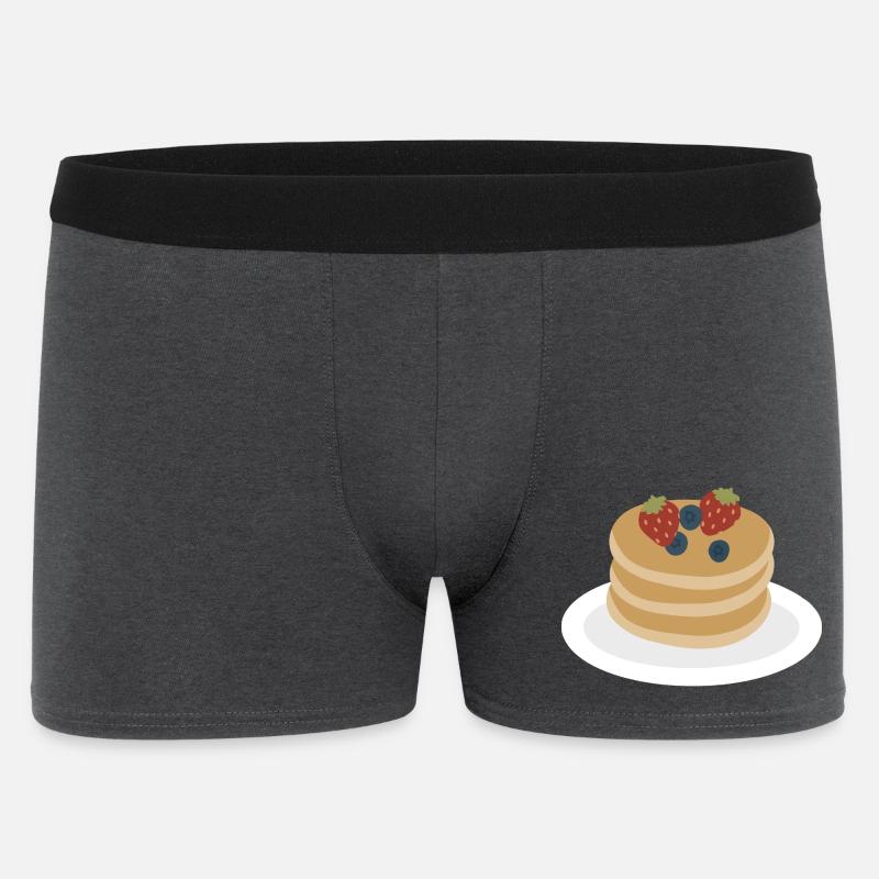 Berry Pancake Stack Artwork - Men's Boxer Shorts - charcoal grey