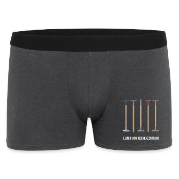 informatiker Programmierer Admin Sprüche Lustig - Männer Boxer Shorts - Anthrazit - Vorne