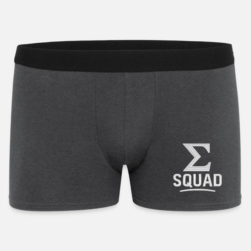 ∑ Squad – Dein Mathe-Team - Männer Boxer Shorts - Anthrazit