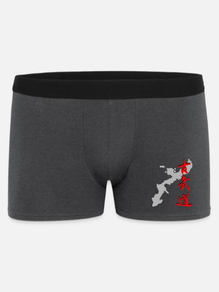 Okinawa - Kobudo - Kanji - Men's Boxer Shorts - charcoal grey
