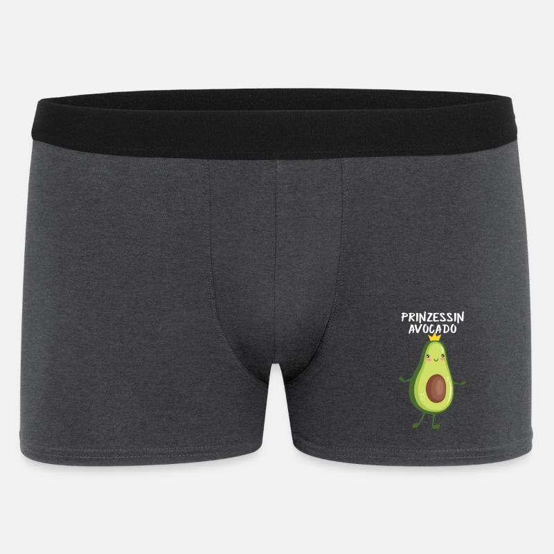 Prinzessin Avocado - Kinder Geschenk - Männer Boxer Shorts - Anthrazit