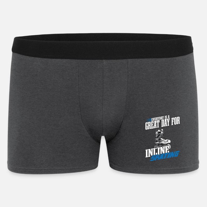 Inline Skating - Männer Boxer Shorts - Anthrazit