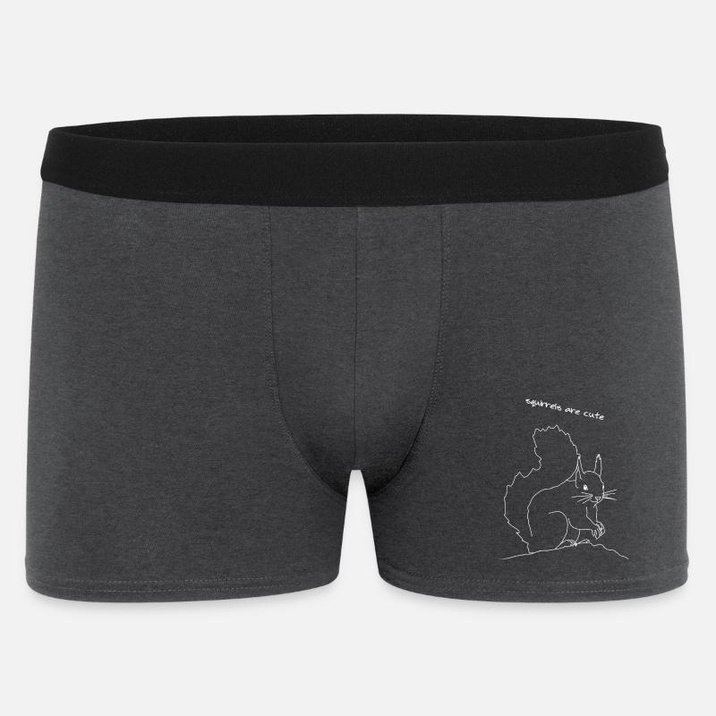 Eichhörnchen lineart - Männer Boxer Shorts - Anthrazit