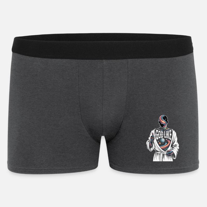 God Like Galaxy Design - Männer Boxer Shorts - Anthrazit