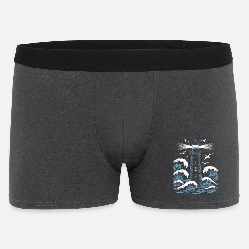 Leuchtturm - Männer Boxer Shorts - Anthrazit