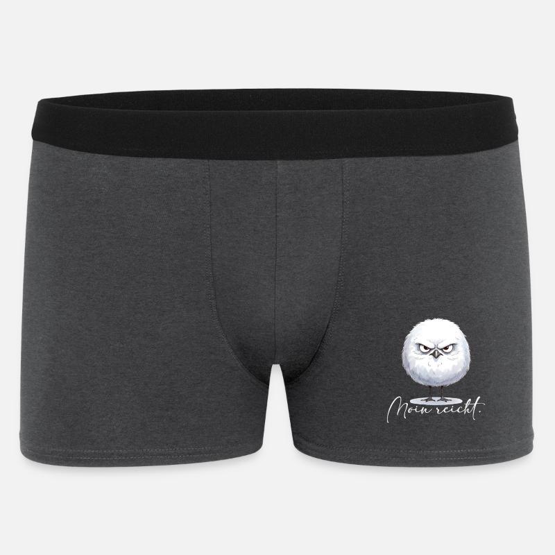 Moin enough - grim round seagull - Men's Boxer Shorts - charcoal grey