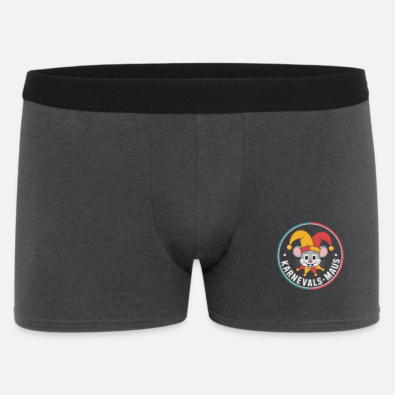 Karnevalsmaus Karneval Köln Kölner Karnevals Maus - Männer Boxer Shorts - Anthrazit