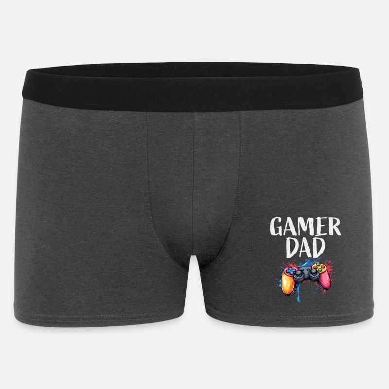 Gamer Dad Controller Splash - Boxer da uomo - antracite