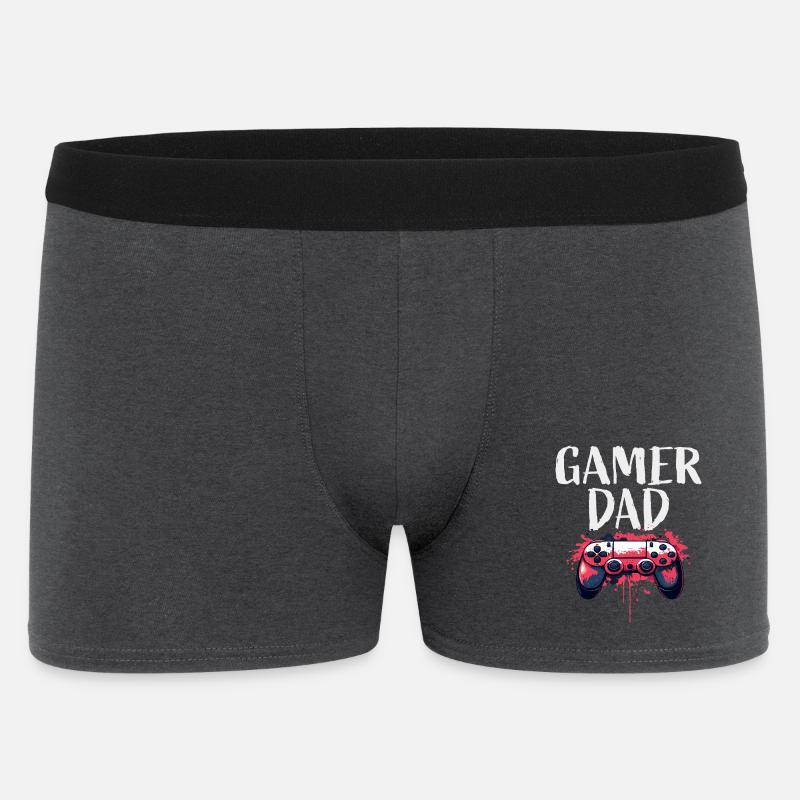 Gamer Dad Controller Kunst - Männer Boxer Shorts - Anthrazit