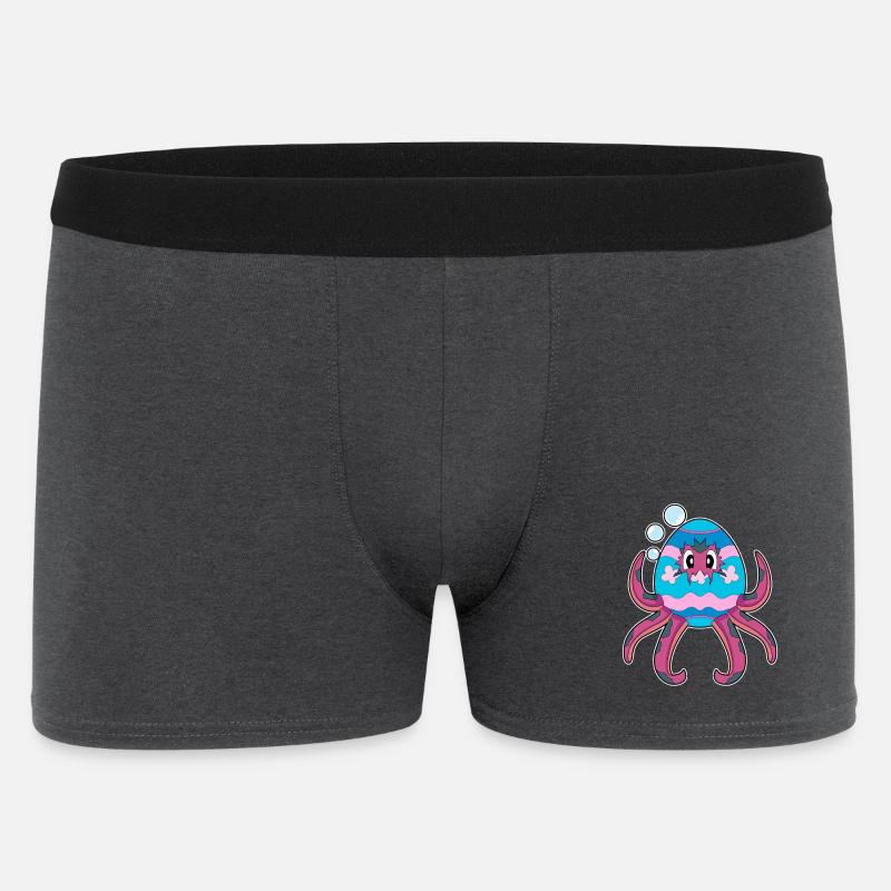 Octopus Easter Easter Egg - Men's Boxer Shorts - charcoal grey