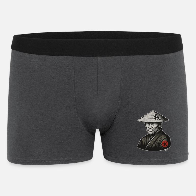 Rice Hat Samurai Warrior - Men's Boxer Shorts - charcoal grey