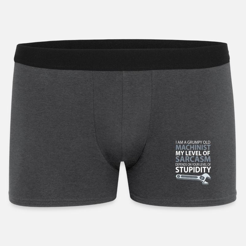Locksmith Mechanic Mechanical Engineering CNC - Men's Boxer Shorts - charcoal grey