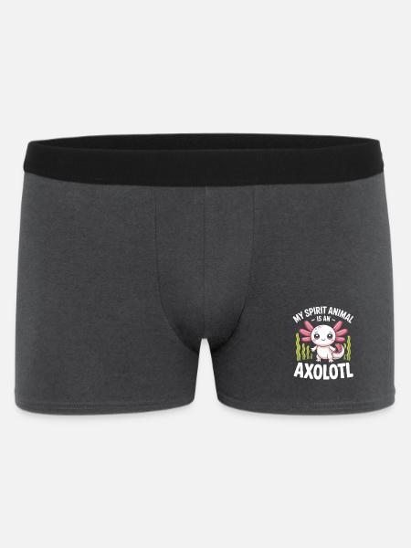 Axolotl Geisttier-Tee - Männer Boxer Shorts - Anthrazit