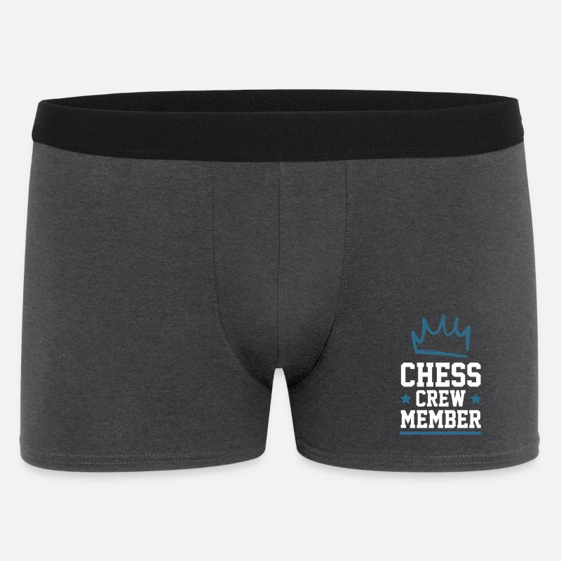 Chess Crew - Männer Boxer Shorts - Anthrazit