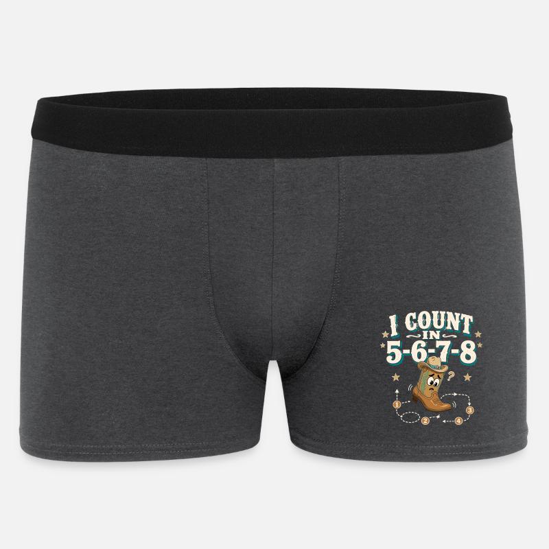 Compte 5-6-7-8 - Boxer Homme - charbon