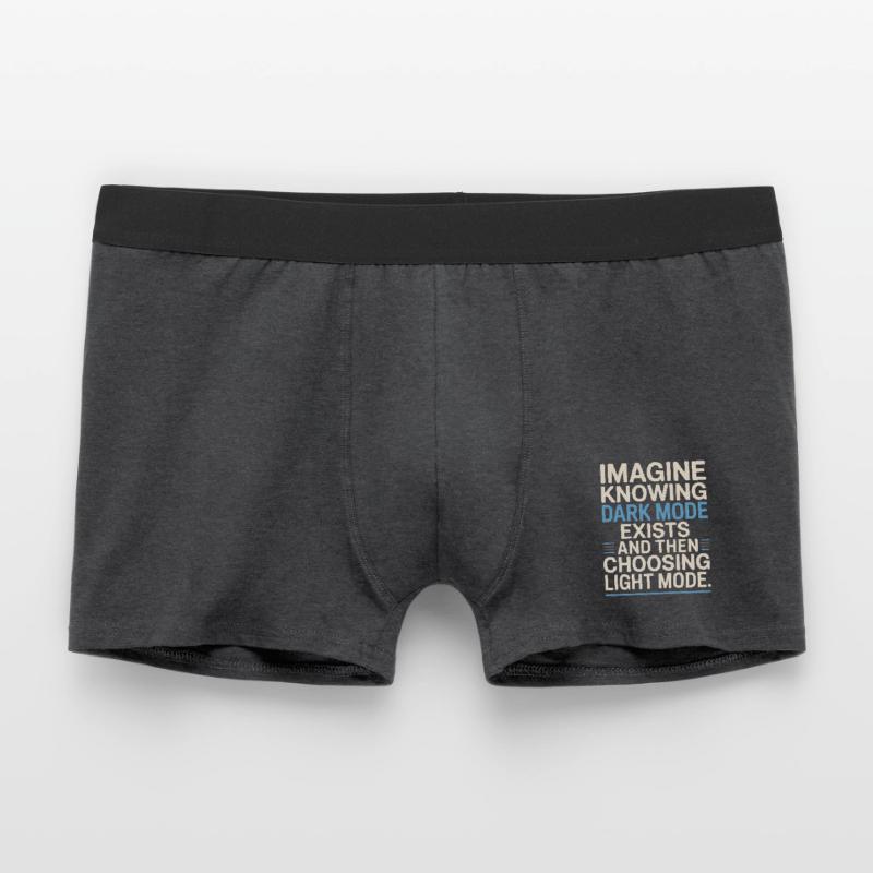 Le mode sombre existe Programmeur IT Nerd Coder Office Boxer Homme