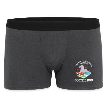 Scottish Terrier - Männer Boxer Shorts - Anthrazit - Vorne