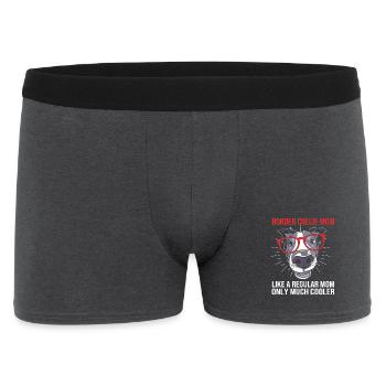 Border Collie - Männer Boxer Shorts - Anthrazit - Vorne