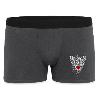 Gothic Wicca Goth Okkult Skullmystic Auge  - Männer Boxer Shorts - Anthrazit - Vorne