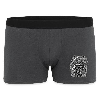 Krampus – Der düstere Dämon der Rauhnächte - Männer Boxer Shorts - Anthrazit - Vorne