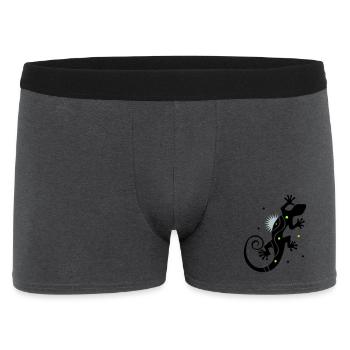 gecko - Men's Boxer Shorts - charcoal grey - Front