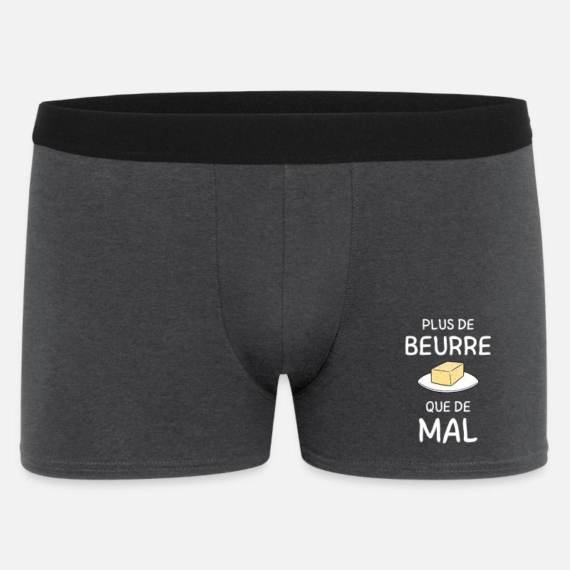 Plus de Beurre que de Mal - Boxer Homme - charbon